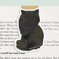 Tortoiseshell Cat Bushy Tail Jumbo Magnetic Bookmark - CVJ1182TAIL