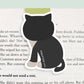 Black Chubby Cat Jumbo Magnetic Bookmark - CVJ1181CHUB