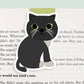 Black Chubby Cat Jumbo Magnetic Bookmark - CVJ1181CHUB