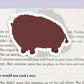 Buffalo Jumbo Magnetic Bookmark - CVJ1092BUFF