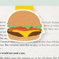 Burger Magnetic Bookmark (Jumbo)