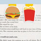 Burger and Fries Mini Magnetic Bookmarks 2-pack - CVM1306BURG
