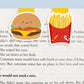 Burger and Fries Mini Magnetic Bookmarks 2-pack - CVM1306BURG