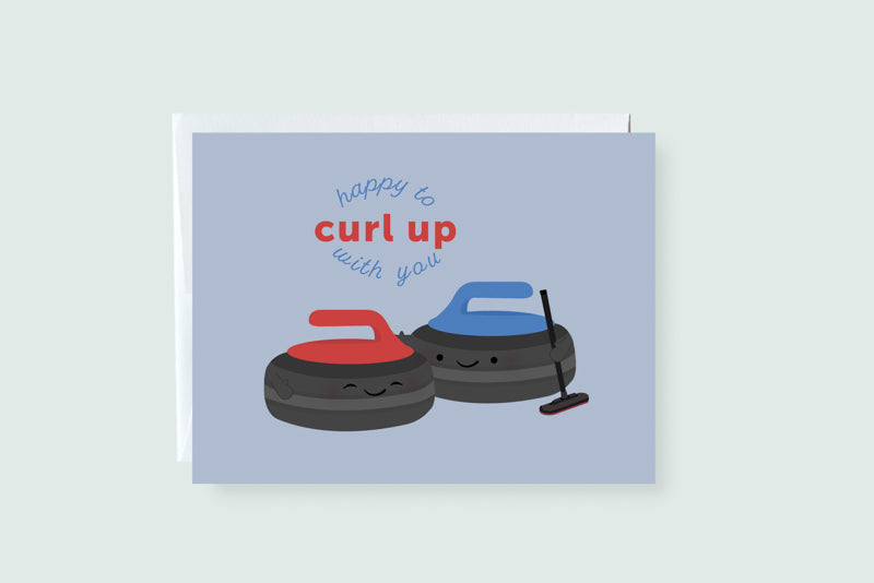 Curling Card Greeting Card - CVC1372CURL – craftedvan