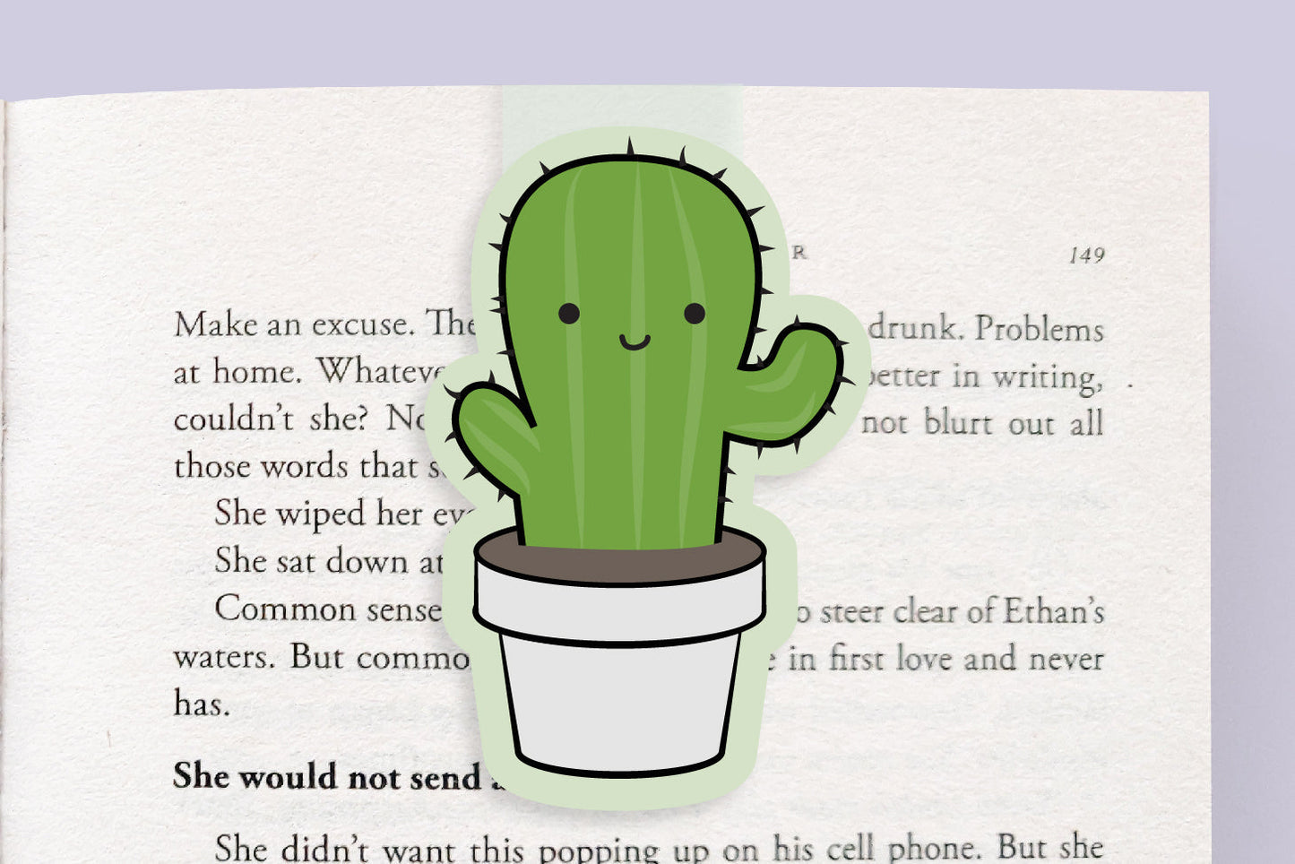 Cactus Jumbo Magnetic Bookmark - CVJ1150CACT