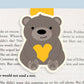Heart Bear Jumbo Magnetic Bookmark - CVJ1103HBEA