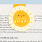 Shine Bright Sunshine Magnetic Bookmark by Craftedvan