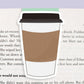Coffee Jumbo Magnetic Bookmark - CVJ1001COFF