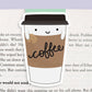 Coffee Jumbo Magnetic Bookmark - CVJ1001COFF