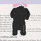 Black Poodle Dog Jumbo Magnetic Bookmark - CVJ1173BPOO