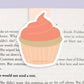 Cupcake Jumbo Magnetic Bookmark - CVJ1263CUPC