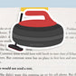 Curling Jumbo Magnetic Bookmark - CVJ1113CURL
