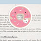 Doughnut Jumbo Magnetic Bookmark - CVJ1005DOUG