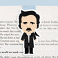 Edgar Allen Poe Jumbo Magnetic Bookmark - CVJ1285EDGA