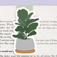 Fiddle Fig Jumbo Magnetic Bookmark - CVJ1028FIDD