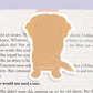 Golden Retriever Dog Jumbo Magnetic Bookmark - CVJ1165GOLD