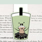Green Tea Bubble Tea Jumbo Magnetic Bookmark - CVJ1239GREE
