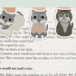 Grey Cats Mini Magnetic Bookmarks 3-Pack - CVM1310GRCA