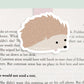 Hedgehog Jumbo Magnetic Bookmark - CVJ1213HEDG