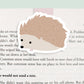 Hedgehog Jumbo Magnetic Bookmark - CVJ1213HEDG