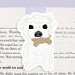 Maltese Dog Jumbo Magnetic Bookmark -
