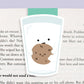 Milk Holding Cookie Jumbo Magnetic Bookmark - CVJ1259MILK