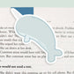 Narwhal Jumbo Magnetic Bookmark - CVJ1020NARW