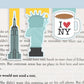 New York Mini Magnetic Bookmarks 3-pack