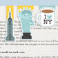 New York Mini Magnetic Bookmarks 3-pack