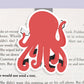 Octopus Jumbo Magnetic Bookmark - CVJ1018OCTO