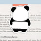 Panda Jumbo Magnetic Bookmark - CVJ1207PAND