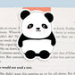 Panda Jumbo Magnetic Bookmark - CVJ1207PAND