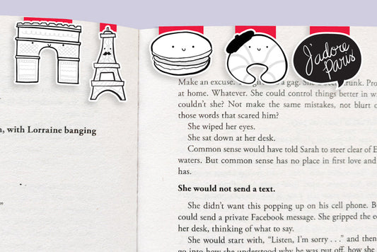 Paris Mini Magnetic Bookmarks 5-pack - CVM1323PARI
