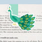 Peacock Jumbo Magnetic Bookmark - CVJ1223PEAC