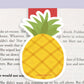 Pineapple Jumbo Magnetic Bookmark - CVJ1258PINE