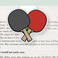 Ping Pong Jumbo Magnetic Bookmark - CVJ1412PING