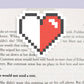 Pixel Heart Jumbo Magnetic Bookmark - CVJ1123PIXE