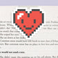 Pixel Heart Jumbo Magnetic Bookmark - CVJ1123PIXE