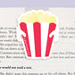 Popcorn Jumbo Magnetic Bookmark - CVJ1420POPC