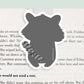 Raccoon with Apple Jumbo Magnetic Bookmark - CVJ1208RACC