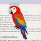 Red Macaw Magnetic Bookmark (Jumbo)
