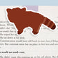 Red Panda Jumbo Magnetic Bookmark - CVJ1210REDP