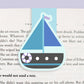 Sailboat Jumbo Magnetic Bookmark - CVJ1148SAIL