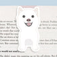 White Shiba Inu Dog Jumbo Magnetic Bookmark - CVJ1027MOUN