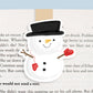 Snowman Jumbo Magnetic Bookmark - CVJ1236SNOW