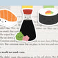 Sushi Mini Magnetic Bookmarks 3-pack