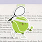 Tennis Jumbo Magnetic Bookmark - CVJ1111TENN
