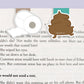 Toilet Paper and Poop Mini Magnetic Bookmarks 2-pack - CVM1307TOIL