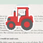 Tractor Jumbo Magnetic Bookmark - CVJ1090TRAC