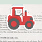 Tractor Jumbo Magnetic Bookmark - CVJ1090TRAC
